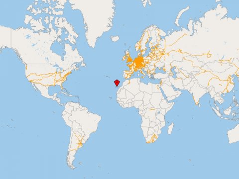 Где находится Тенерифе на карте мира